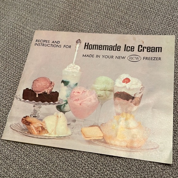Vintage Recipes & Instructions for Homemade Ice Cream for RCW Ice Cream Machine - Picture 8 of 8